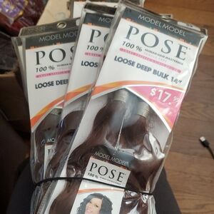 Model Model Loose Deep Bulk Hair - Rich Brown